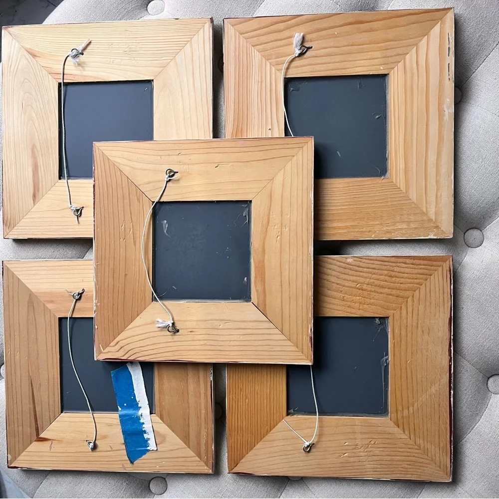 Set of 5 Shabby Chic Square MIRRORS 10